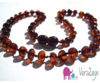Kehribar Kolye Round Cherry 33